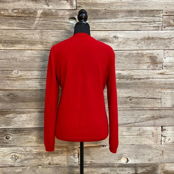 ✨🌹Talbots Red Cashmere Sweater🌹✨ - Picture 2 of 6